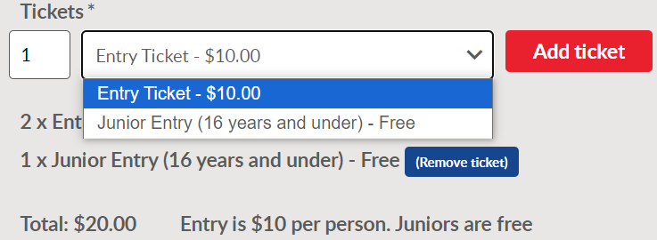 Twilight Snapper Ticket List 2024